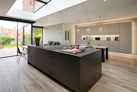 contemporary-black-and-grey-open-plan-architecture-for-kitchen-and-dining-room