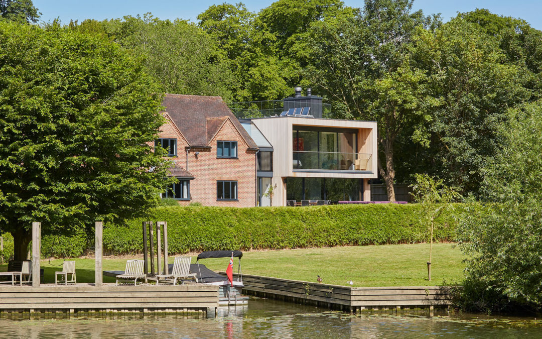 Riverside contemporary home extension in Streatley, Berkshire