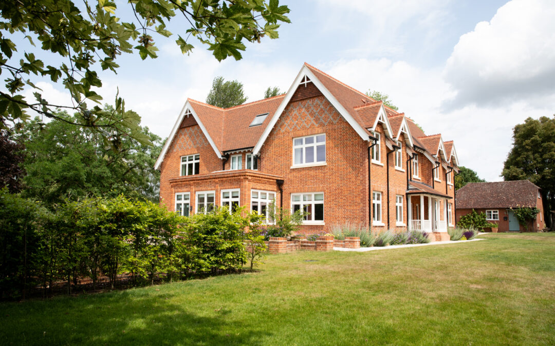 Contemporary, energy efficient new build with traditional country house design